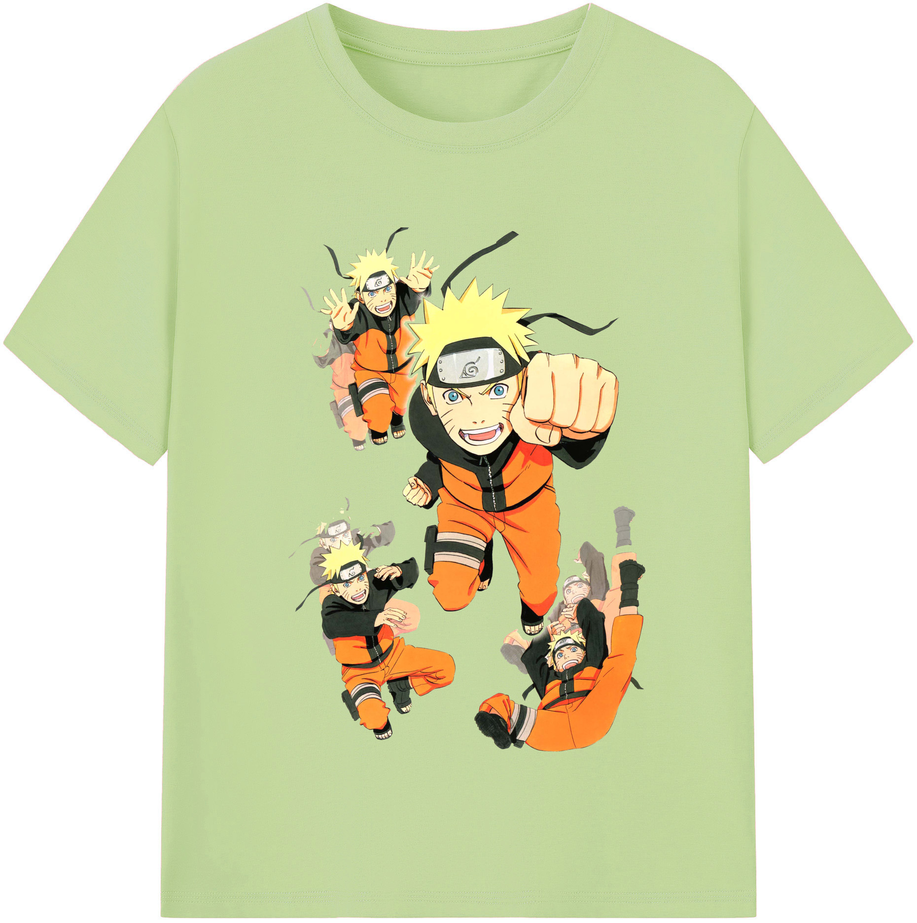 （画像用） NARUTO -ナルト- うずまき ナルト Uzumaki Naruto 綿100％半袖Tシャツ（フロントプリント）